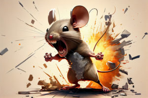 Souris stressée